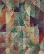 Delaunay, Robert The Window towards to City oil painting artist